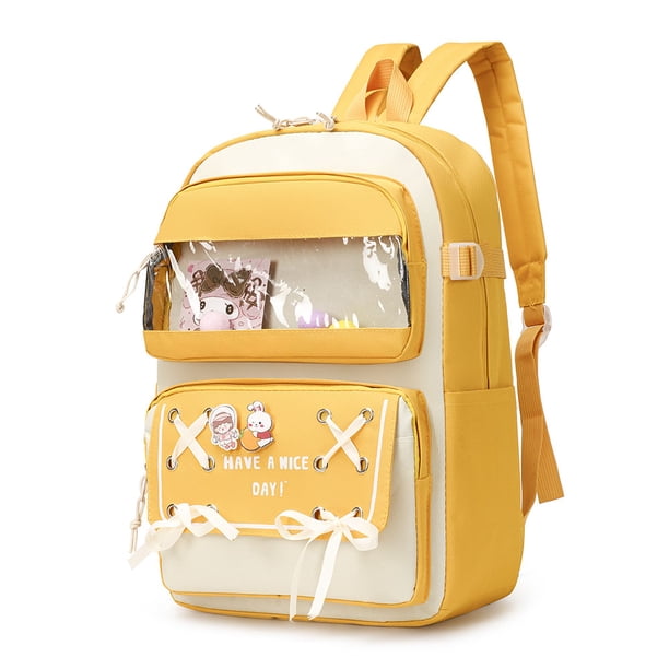 Mochila Informal Bolso De Hombro Compuesto Duradero, 5 Uds., Oxford, Dibujos Animados, Regalos Para Niños (Blanco) Likrtyny Para Estrenar