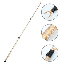 Raindrops 1Set Golden Aluminium Alloy Clothesline Pole for Clothes Line Prop Pole Outdoor Retractable