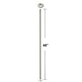 thumbnail image 4 of Westbrass D3648A-05 1/2" IPS x 48" Round Ceiling Mount Shower Arm with Flange, Polished Nickel, 4 of 8
