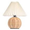 thumbnail image 1 of Miangastore Table Lamp with Pleated Lampshade Small Night Light Bedside Desk Light Bedroom Table Light, 1 of 8