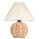 thumbnail image 1 of ColoMX Lámpara de mesa USB, lámpara de escritorio para dormitorio, mesita de noche, luz LED, pantalla plisada, lámpara de mesa para dormitorio, 1 of 7