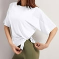 thumbnail image 7 of Womens Quick Dry T-Shirts, Athletic Workout Tops for Women Summer Casual Slimming Fit Solid Color Side Slit Crewneck Short Sleeve Shirts S-XL, 7 of 7
