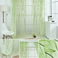 thumbnail image 2 of 1 Pc Willow Window Curtain Voile Tulle Room Salix Leaf Sheer Gauze Curtain Voile Panel Drapes Curtain for Living Room, Bedroom, Balcony(40x106in), 2 of 8