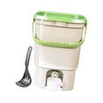 thumbnail image 2 of Almencla 21L Kitchen Compost Bin Food Waste Bucket for Indoor Outdoor Backyard Garden Light Green, 2 of 8