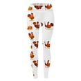 thumbnail image 4 of NAFUU Leggings For Women Thanksgiving Turkey Print High Waisted Comfort Sports Leggings Womens Thanksgiving Leggings Stretchy Tight Pants Workout Leggings, 4 of 5
