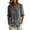 *Gray, variant on Women's Peter Pan Collar Top,Button Down 3/4 Puff Sleeve Shirt for Women,Ladies Lightweight Office Workwear Blouse,White,S-2XL
