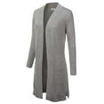 thumbnail image 2 of Doublju Women's Lightweight Long Sleeve Open Front Long Cardigan Sweaters, 2 of 4