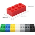 thumbnail image 3 of 2x4 Bricks 320 Pieces Multicolored Basic Parts Building kit Creative Play Set Blocks Toy Accessories Compatible with 3001 Major Brands (8 Mixed Color), 3 of 8