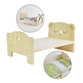 thumbnail image 3 of Muebles mini, adorno 1/6, cama de madera para muñecas, escena de vida Oso Durmiente Zulema muebles de casa de muñecas, 3 of 8
