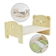 thumbnail image 1 of Muebles Miniatura 1:6 Decoración Cama de Madera para Muñecas Juguetes de Simulación Dormitorio Casas de Muñecas Accesorios de Durmiente Yotijar muebles de casa de muñecas, 1 of 10