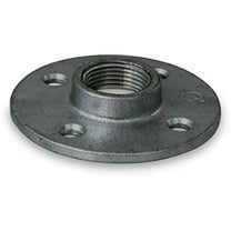 Supply Giant BMFL0012 Black Malleable Floor Flange with Four Screw Holes, 1/2"