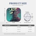 thumbnail image 2 of Kdxio Cartoon Art Skull Print 2-Piece Sun Shade Front Windshield - Foldable Car Front Window Sunshades for Most Sedans SUV Truck, 2 of 6