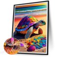 thumbnail image 2 of Pintura de diamante 5D DIY Kit de taladro redondo completo Decoración de tortuga de playa (sz4248) Hugtrwg Para estrenar, 2 of 9