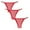 Red, variant on Iyufng Plus Size Panties for Women,Women's Panties 3PC Women Everyday Ventilate Elastic Low Waist Stripe Underwear Panties,Womens Thongs