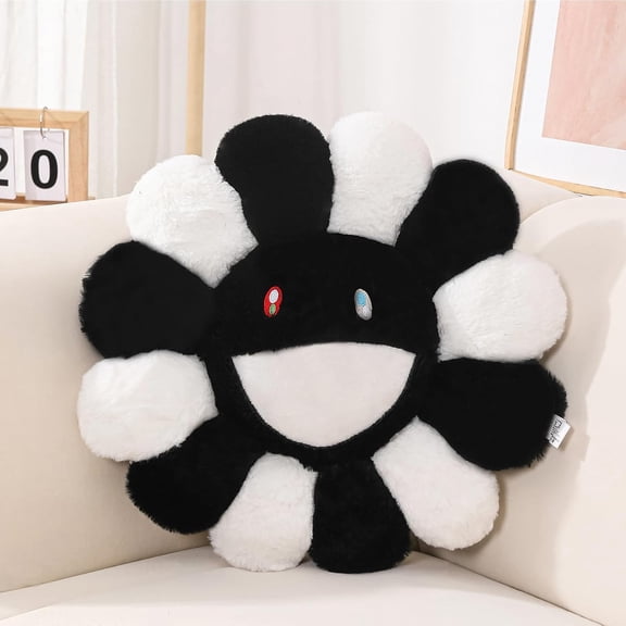 BESTSKY Flower Pillow, Face Flower Shaped Throw Pillow, Colorful Sunflower Plush Pillows, Cute Decorative Accent Cushion, Aesthetic Room Decor for Sofa Bedroom Car (40Cm/15.7In)