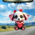 thumbnail image 5 of Valentine's Day Pendant - Cute Cartoon Bear and Rose Design, Versatile Decor, 5 of 5