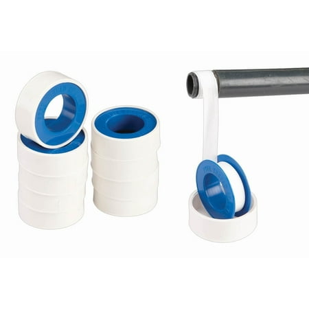 61377 HFT 1123 Plumber's Teflon Thread Seal Tape, 10 Rolls Per Box, No need to use sticky, messy pipe dope when you're remodeling or making plumbing.., By Harbor Freight (Best Pipe Dope Water)