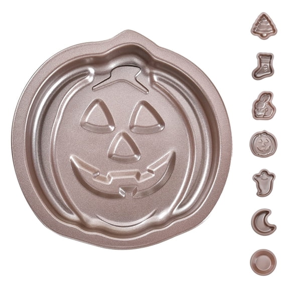 Mini Non-Stick Carbon Steel Holiday Cake Pan, Halloween Christmas Baking Molds