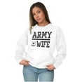 thumbnail image 3 of US Army Wife Military Star Logo Women Crewneck Sweatshirt Brisco Brands L, 3 of 6