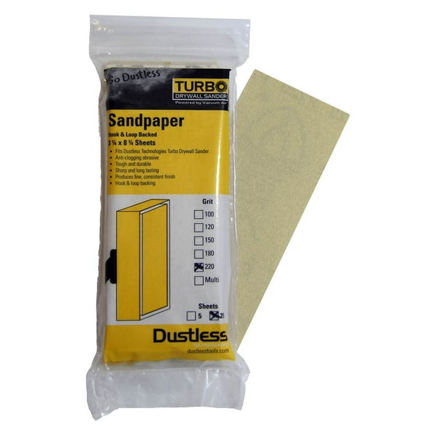 220 Grit Sandpaper Set of 25