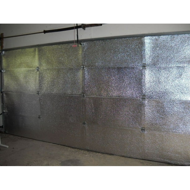 Unique Garage Door Insulation Kit 8 Reflectivewhite Panels for Large Space