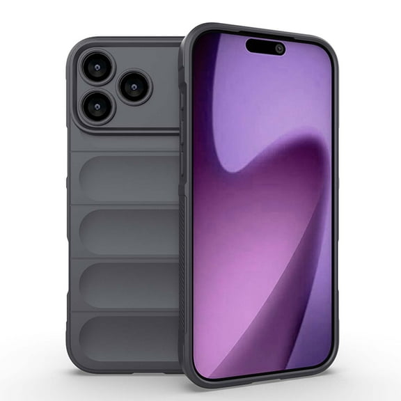 Compatible with iPhone 17 Pro Max Phone Case,Soft TPU Anti-falll Protection,Ultra Slim Shockproof Anti-Scratch Protection Lightweight Non-Slip Rugged Durable Thin Fit Phone Case,Darkgray