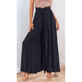 thumbnail image 4 of Pantalones Casuales para Mujer, con Cintura Elástica y Pierna , con Bolsillos. Negro L, 4 of 10