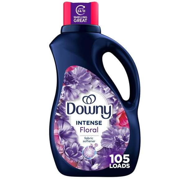 Downy Intense Liquid Fabric Softener and Conditioner, Floral Scent, 77 fl oz, 105 Loads