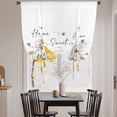 thumbnail image 3 of White Daisy Balloon Curtains 63 Inch Length for Living Room/Bedroom, Spring Floral Elegant Farmhouse Botanical Bees Rod Pocket Privacy Door Curtains Decorative Tie Up Shade for Window 52"x63", 3 of 8