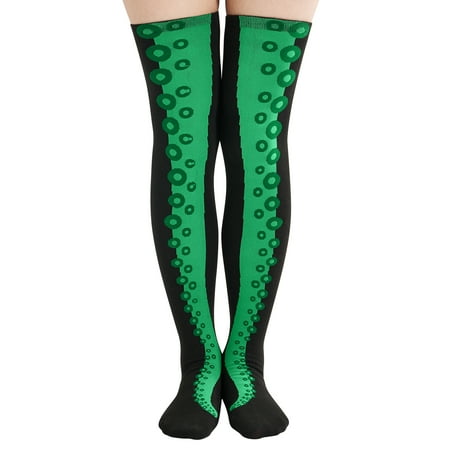 

Jamlynbo Womens Funny Crazy Calf Socks Funny Octopus 3D Chicken Leg Socks Stockings Christmas Socks for Daily Street