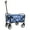 Blue Vertical, variant on NIGSQJB Foldable Beach Wagon Cart with Strapping System & 6" All Terrain Wheels, 225lbs Capacity Collapsible Utility Wagon Grocery Cart for Camping Shopping Sports Gardeing Fishing, Blue Vertical