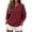 Red, variant on Edvintorg Women's Classic Crew Neck Casual Fall Sweaters Long Sleeve Loose Pullover Knit Top Business Dressy Thick Knitted Sweater
