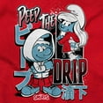 thumbnail image 2 of The Smurfs Kanji Peep The Drip Unisex Plus Size Sweatshirt Brisco Brands 5X, 2 of 5
