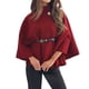 thumbnail image 1 of Abrigo de lana de color liso para mujer con cinturón en la cintura: elegante cortavientos, ligero y transpirable, ideal para fiestas y actividades al aire libre., 1 of 8