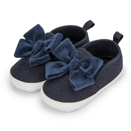 

Infant Baby Girls Casual Bow Soft Sole Anti Slip Flats Kids Shoes