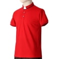 thumbnail image 2 of BLESSUME Chemise à Manches Courtes pour Hommes Col à Patte Chemise Clergé - 10 Couleurs, 2 of 6