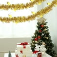 thumbnail image 4 of Isvgxsz Christmas Gold Tinsel Garland Xmas Tree Decorations Christmas Metallic Twist Garland Ceiling Hanging Decorations for New Year Party Birthday Holiday Indoor Outdoor Supplies, 4 of 6