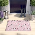 thumbnail image 2 of Pink Christmas Tree Pattern Flannel Non Slip Door Rugs,Washable Door Mats Indoor,Decorative Door Mats,Dirt-Resistant and Absorbent Doormat for Entrance,Bedroom,Kitchen,Bathroom,31.5x17in(80x43cm), 2 of 4