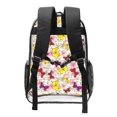 thumbnail image 2 of Sikiie Butterflies and Vintage Clear Backpack, Transparent Bookbag for School for Women Men, Capacity Clear Bag for College, Travel, 2 of 7
