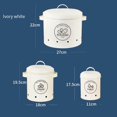 thumbnail image 2 of facefd Onion Kitchen Food Crisper Vegetable & Fruit Garlic Bin Saver Container Fresh Storage White, 2 of 8