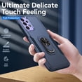thumbnail image 5 of Samsung A53 5G, Galaxy A53 5G case,  [Military Grade] with HD Screen Protector Magnetic Ring Kickstand Car Mount Protection Armor Phone Case Cover for Samsung Galaxy A53 5G (KTZ Blue_Blue), 5 of 16