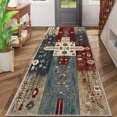 thumbnail image 2 of 2x6 FT Kitchen Runner Rugs Non Skid Washable, Faux Wool Rug Runners for Hallways Bathroom Carpet Runner, Soft Indoor Modern Floor Rug for Entryway Laundry Room, 2 of 11