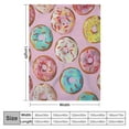 thumbnail image 4 of Creowell Donut Blanket Gifts -Cute Throw Blanket for Kids & Adults - Pink Soft Fuzzy Doughnut Blanket for Couch & Living Room, 4 of 6
