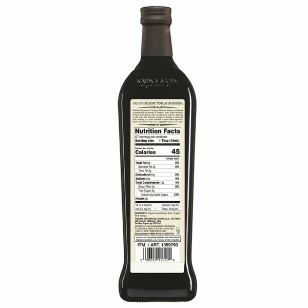 Kirkland Signature Organic Balsamic Vinegar, 1 L