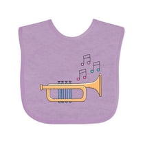 Inktastic Trumpet Marching Band Musician Boys or Girls Baby Bib