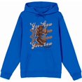 thumbnail image 3 of Yeehaw! Pin Up Cowgirl Adult Blue Long Sleeve Hoodie-Small, 3 of 4
