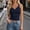 #0437-Navy, variant on Puyaiuu Womens U Neck Lace Trim Slim Fit Cropped Cami Tank Top Navy L Gift