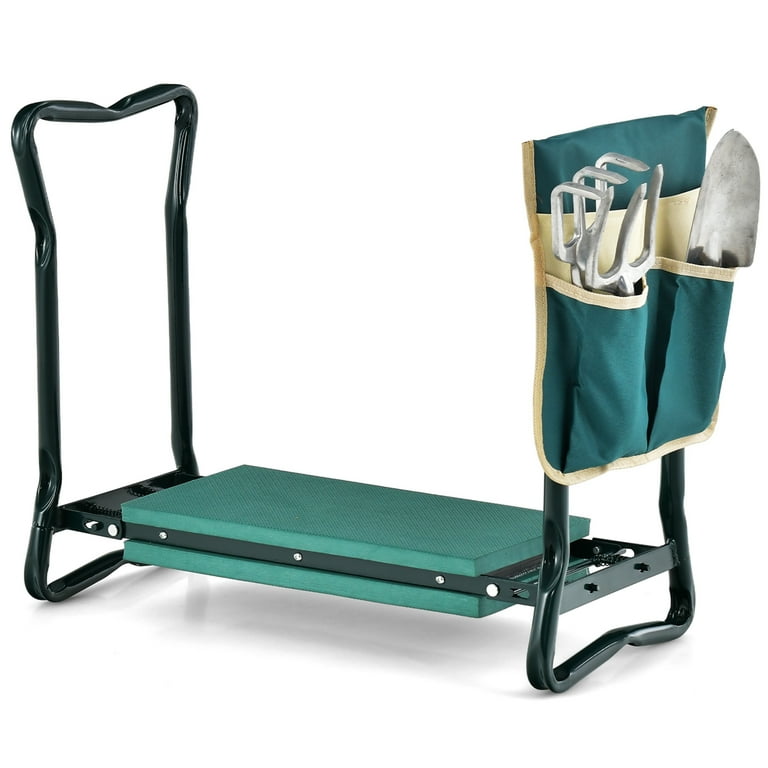 Costway Folding Sturdy Garden Kneeler Gardener Kneeling Pad Cushion Seat Knee Pad Seat