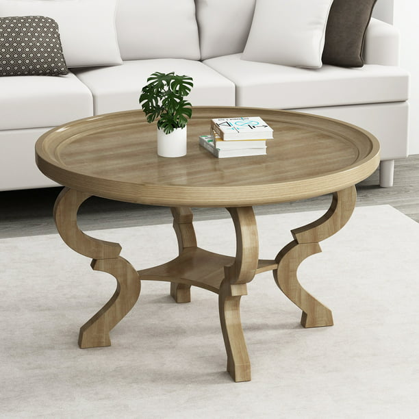Kerrogee Round Coffee Table With, Round Sofa Table