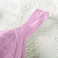 thumbnail image 4 of ManxiVoo Plus Size Supportive Tank Top Bra Front Closure Full Coverage Non Padded Comfort Underwire Free Design M Size Pink, 4 of 9